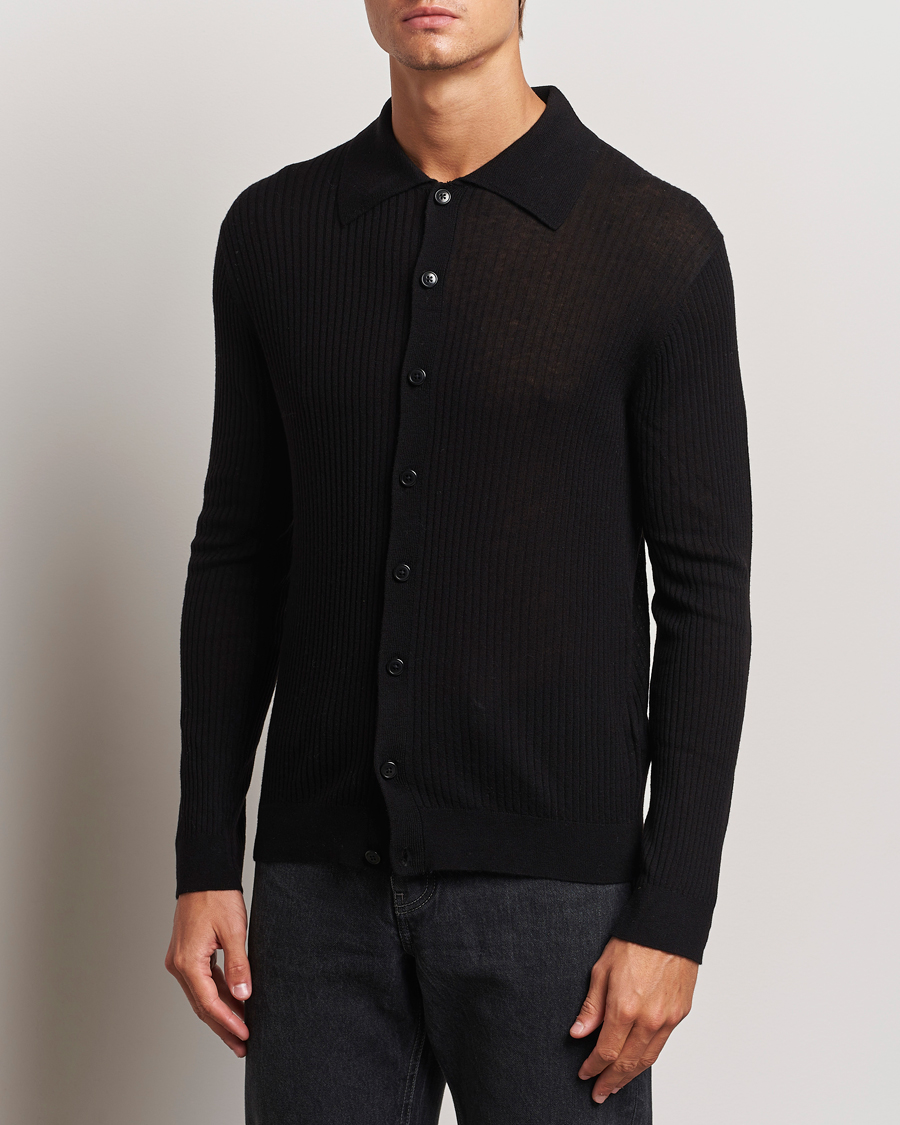 Homme | Pulls Et Tricots | Filippa K | Light Knitted Cardigan Black