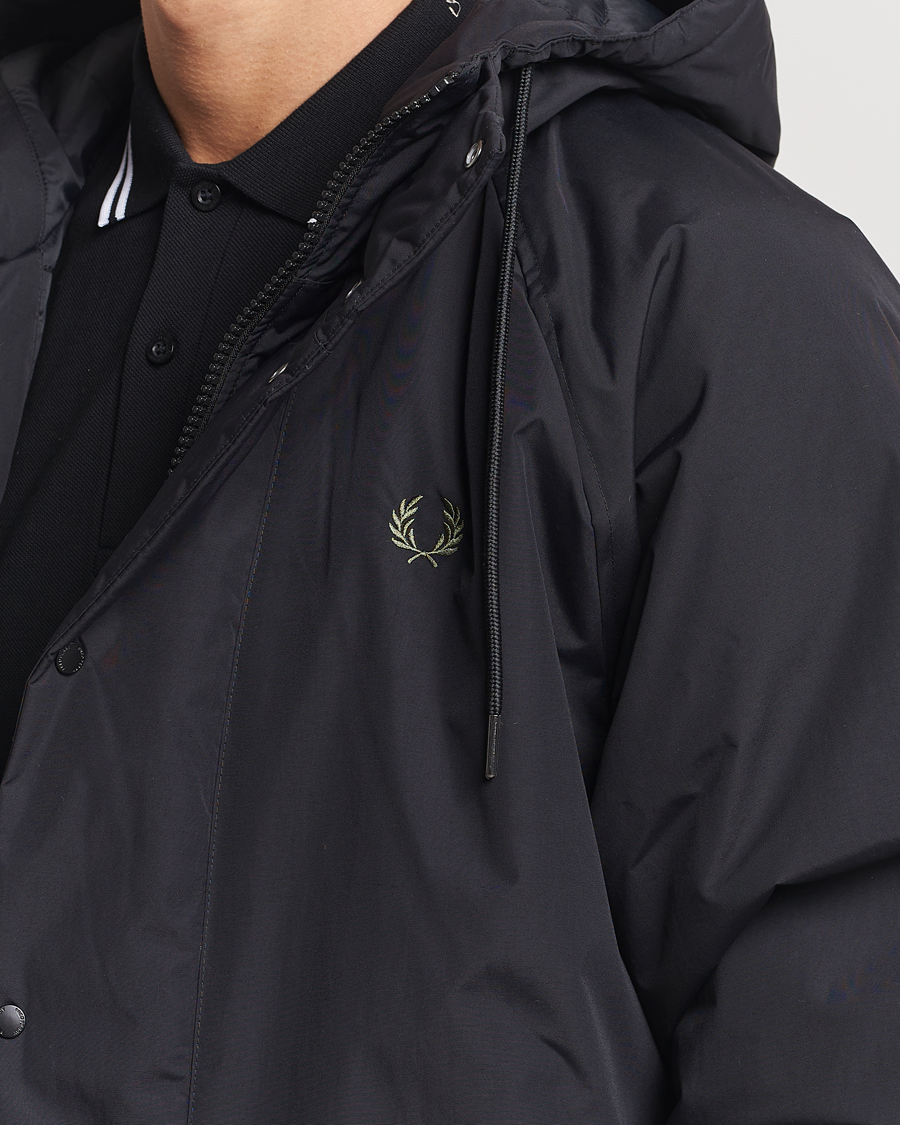 Homme | Manteaux Et Vestes | Fred Perry | Padded Zip Through Parka Black