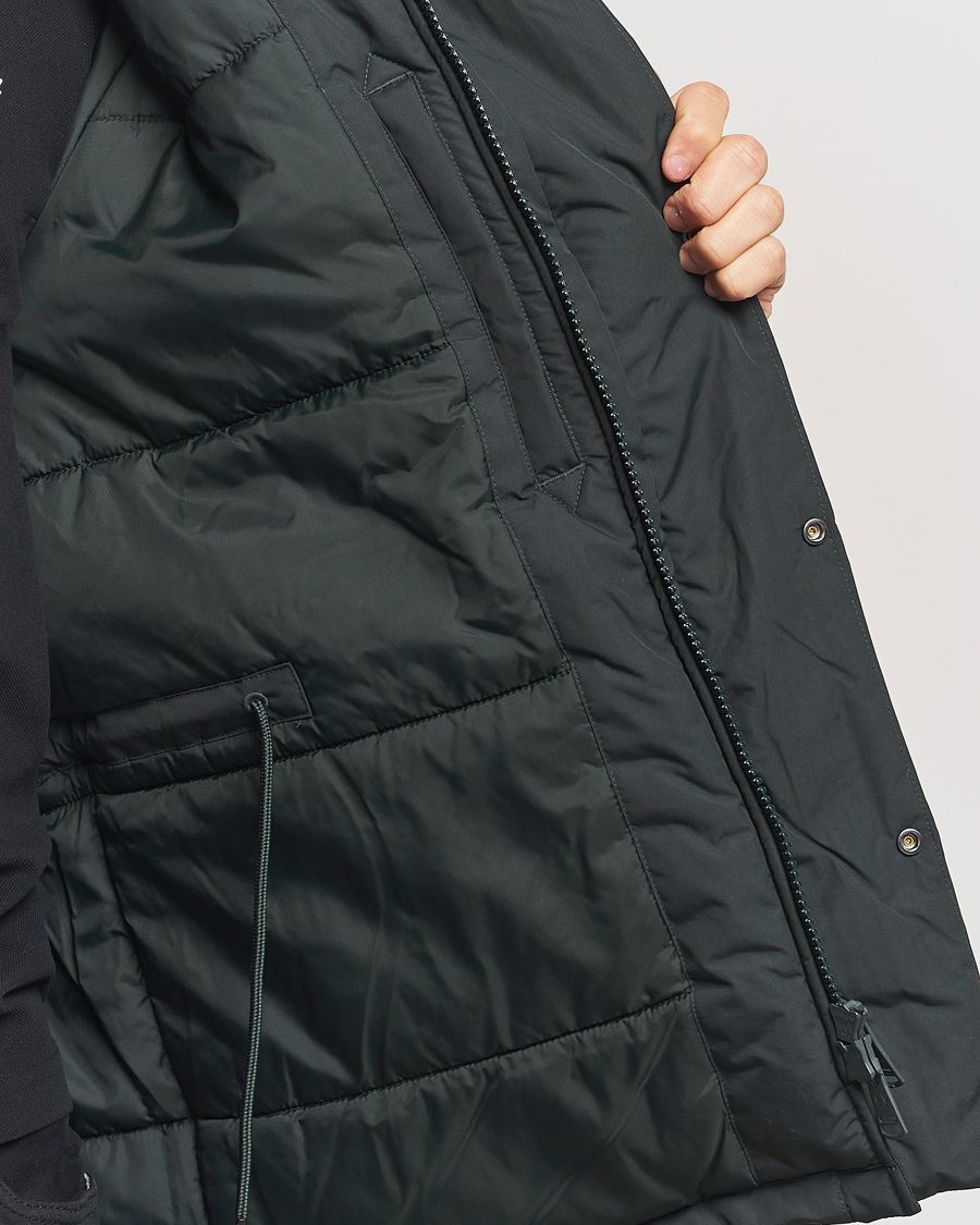 Homme | Manteaux Et Vestes | Fred Perry | Padded Zip Through Parka Night Green