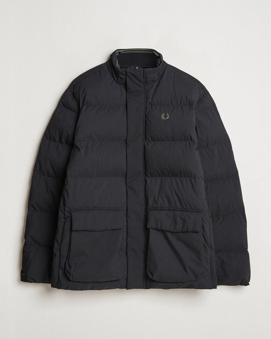 Homme | Manteaux Et Vestes | Fred Perry | Padded Pocket Down Jacket Black