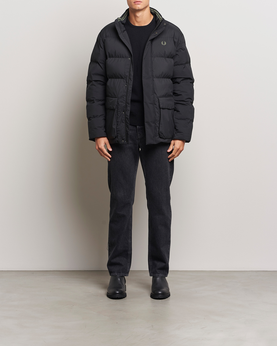 Homme | Manteaux Et Vestes | Fred Perry | Padded Pocket Down Jacket Black