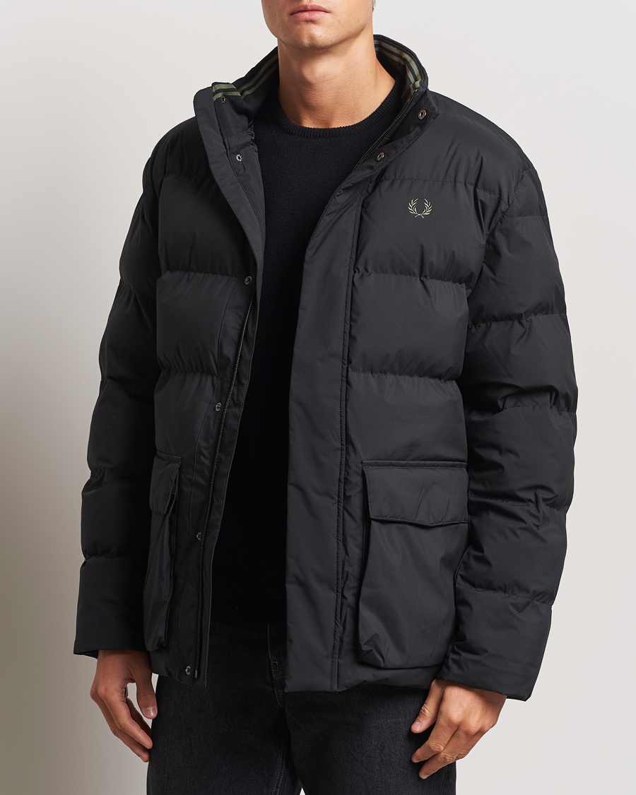 Homme | Manteaux Et Vestes | Fred Perry | Padded Pocket Down Jacket Black