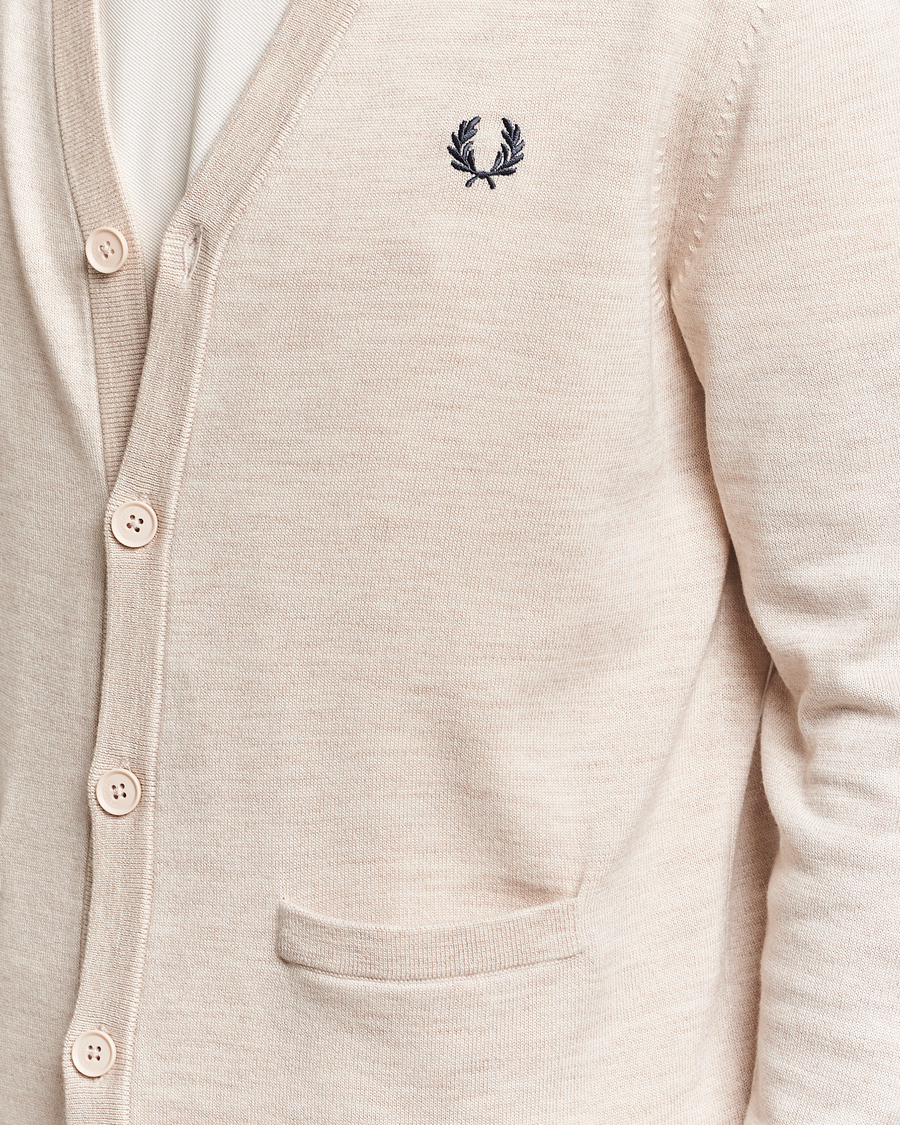 Homme | Pulls Et Tricots | Fred Perry | Knitted Cardigan Porriged Marl