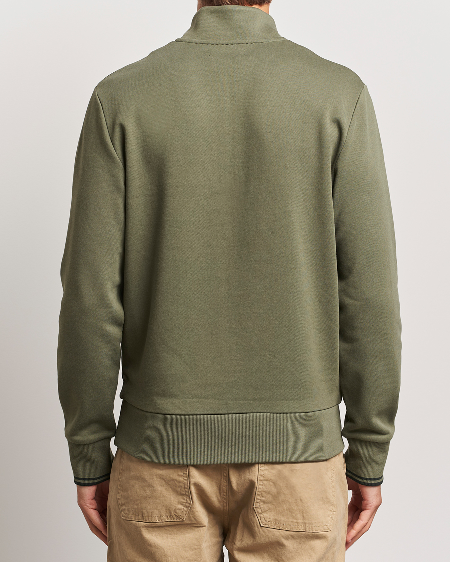 Homme | Pulls Et Tricots | Fred Perry | Half Zip Sweatshirt Laurel Green