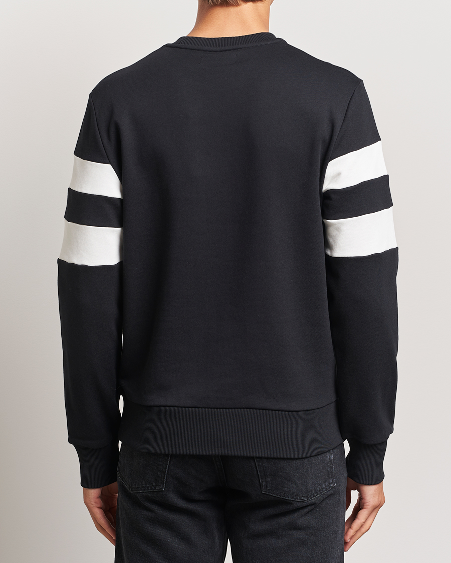 Homme | Pulls Et Tricots | Fred Perry | Tipped Sleeve Crew Neck Sweatshirt Black