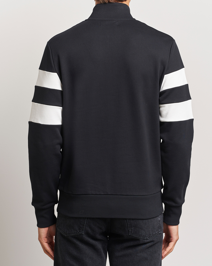 Homme | Pulls Et Tricots | Fred Perry | Tipped Sleeve Half Zip Sweatshirt Black