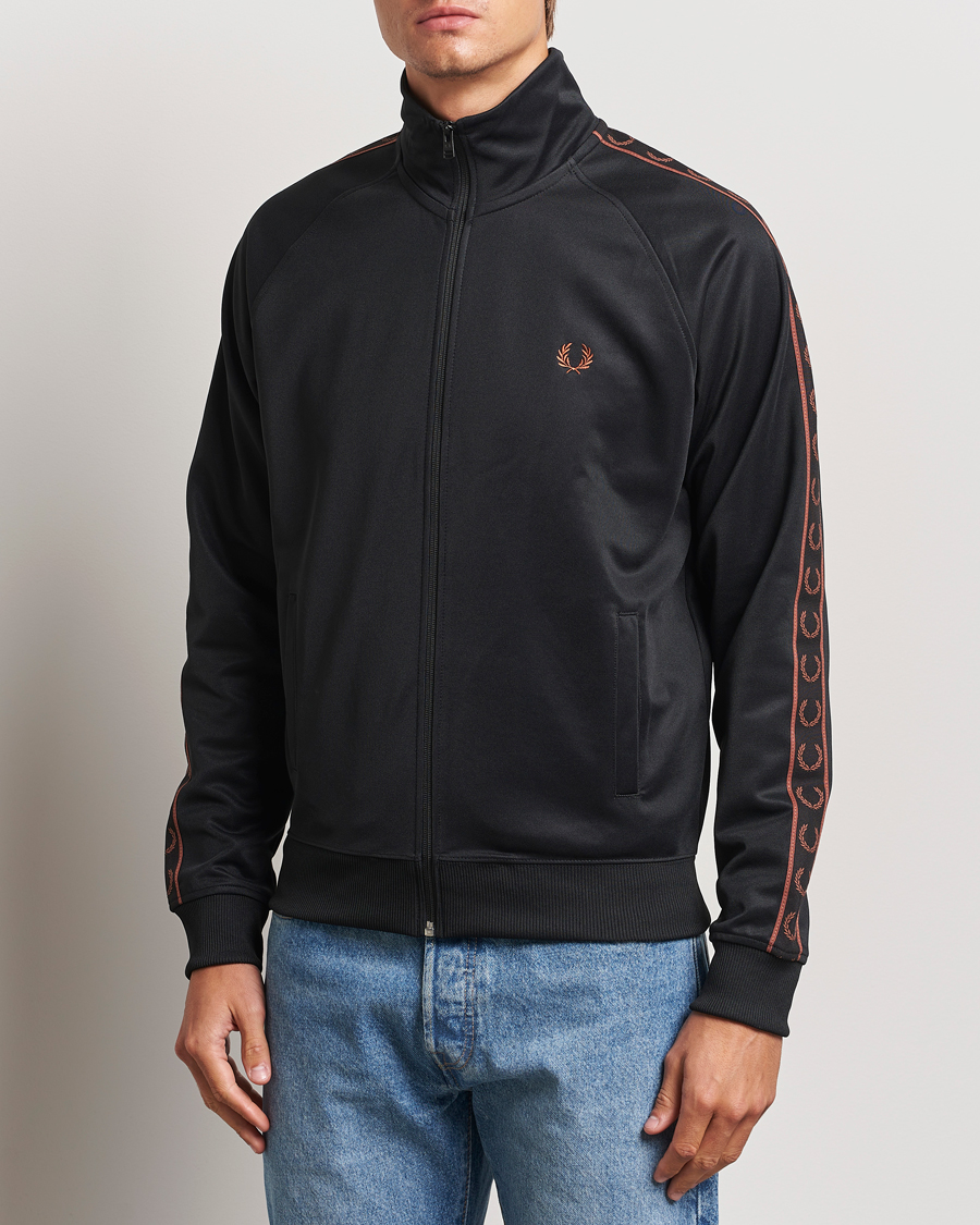 Homme | Pulls Et Tricots | Fred Perry | Taped Track Jacket Black
