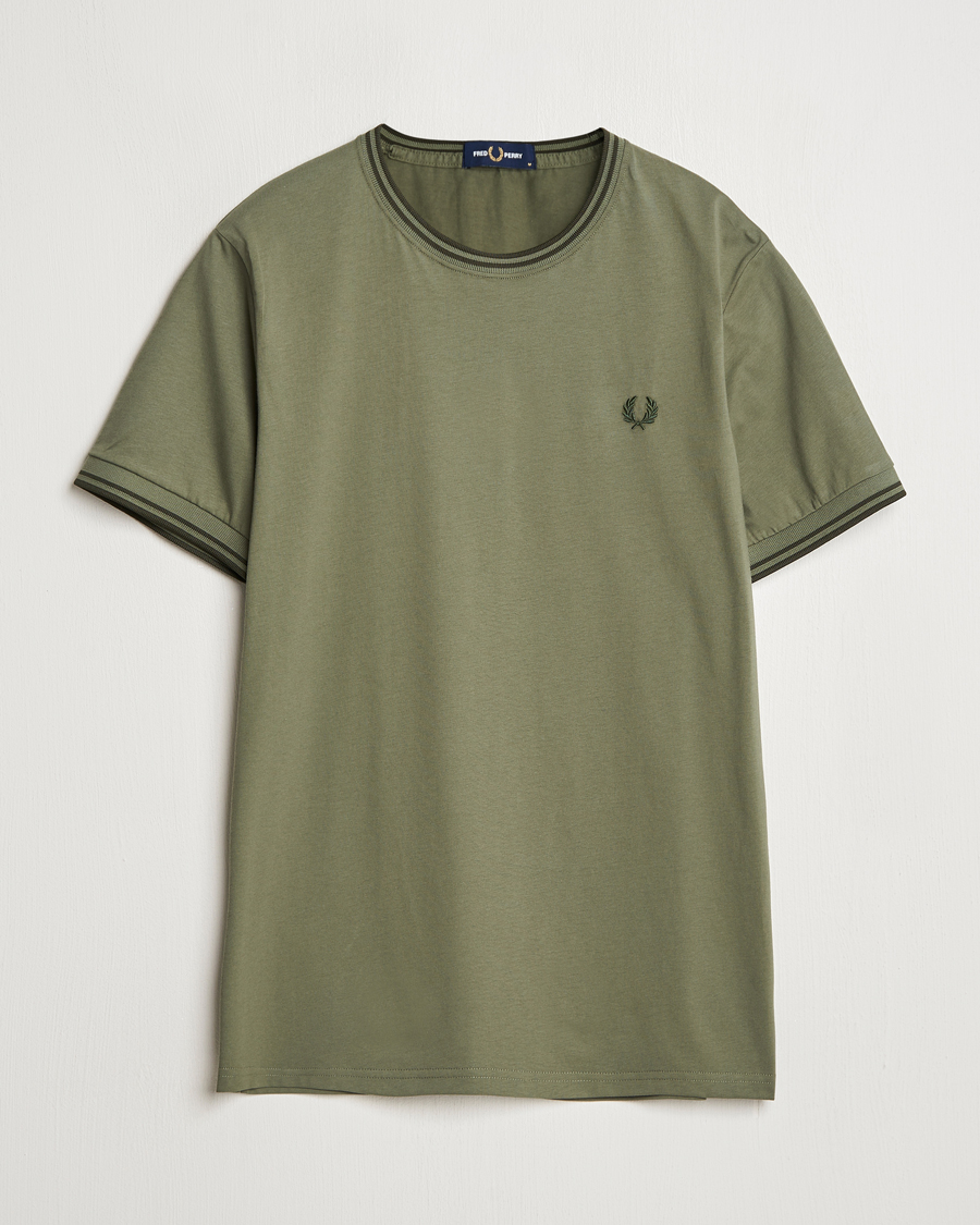 Homme | T-shirts | Fred Perry | Twin Tipped T-Shirt Laurel Green
