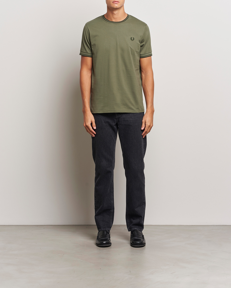 Homme | T-shirts | Fred Perry | Twin Tipped T-Shirt Laurel Green