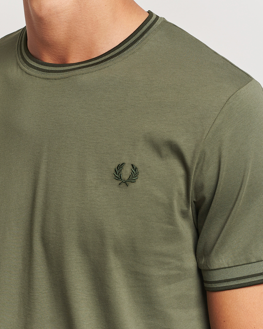 Homme | T-shirts | Fred Perry | Twin Tipped T-Shirt Laurel Green