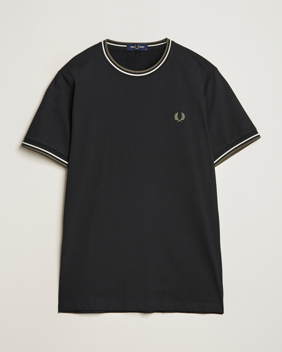 Homme | T-shirts | Fred Perry | Twin Tipped T-Shirt Black