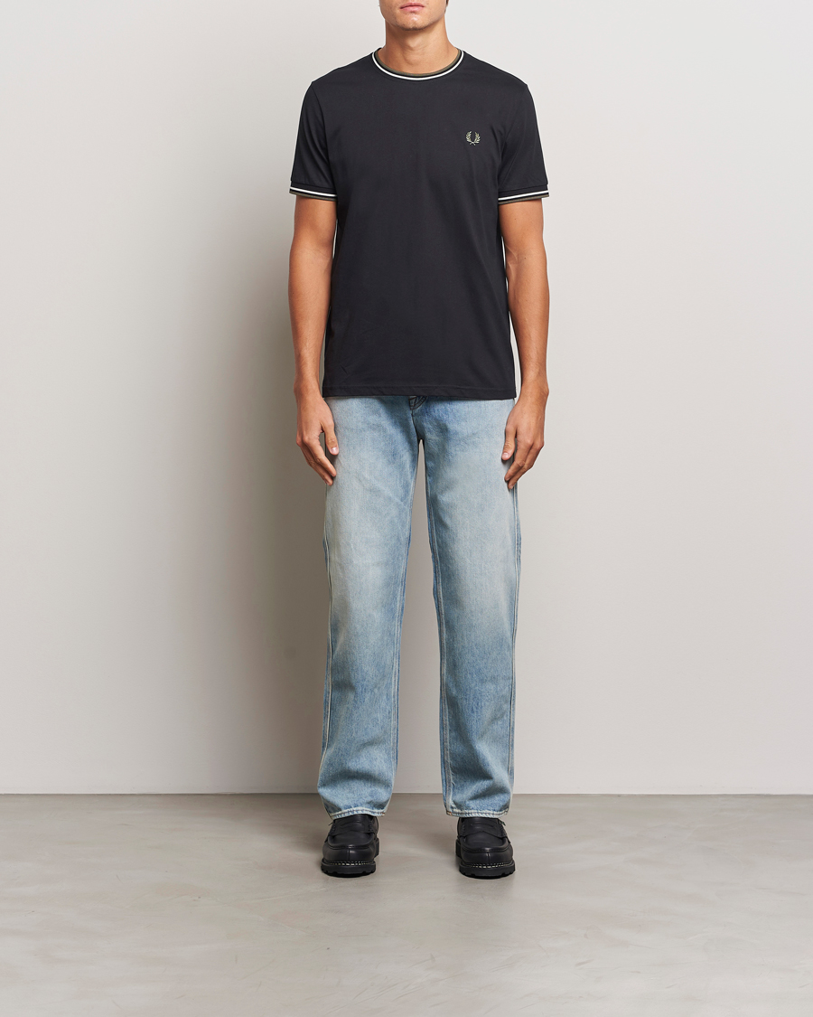Homme | T-shirts | Fred Perry | Twin Tipped T-Shirt Black