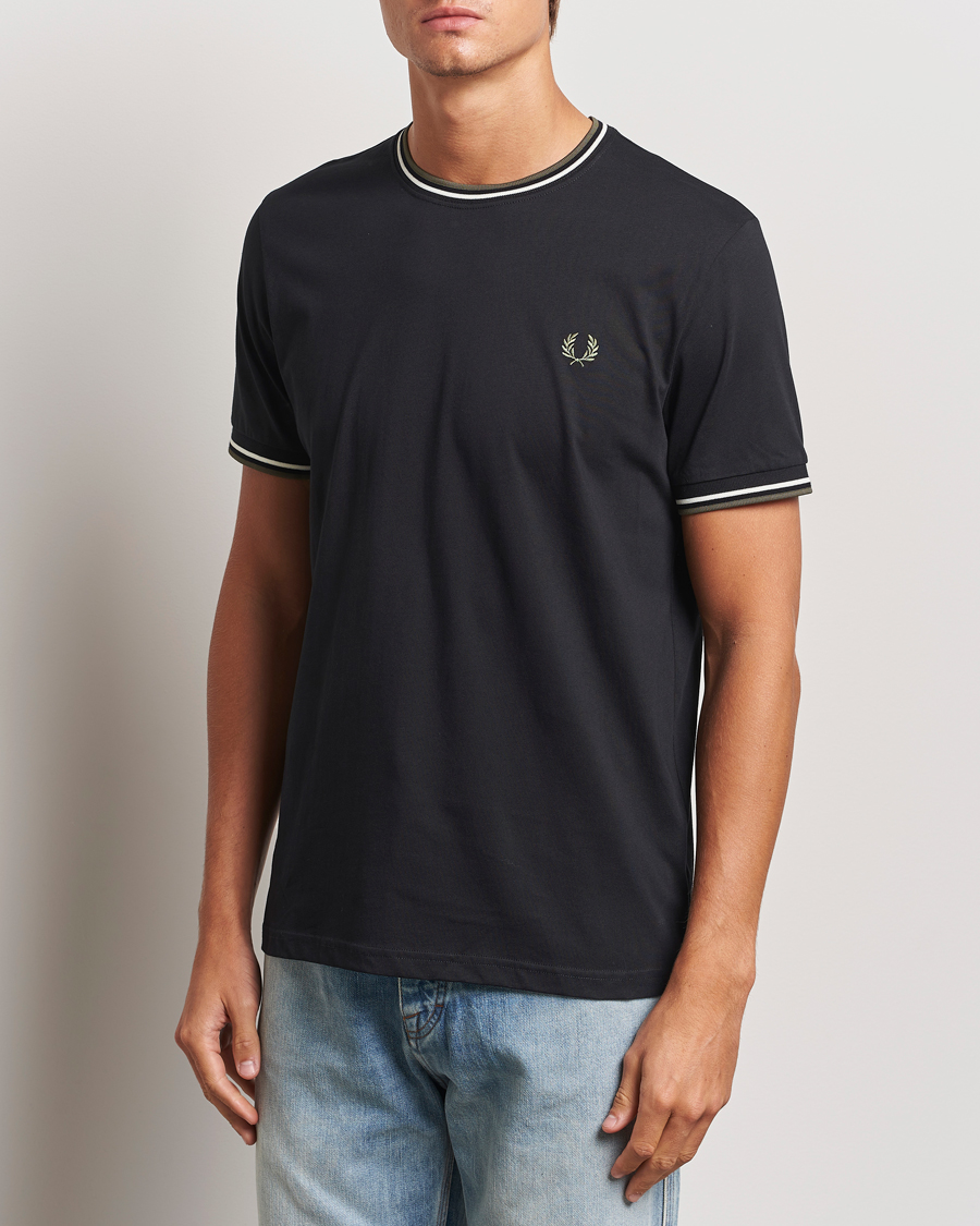 Homme | T-shirts | Fred Perry | Twin Tipped T-Shirt Black
