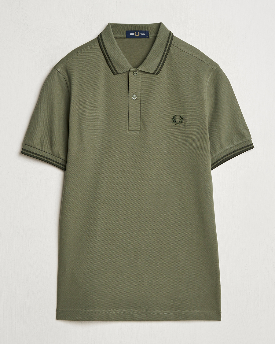 Homme | Polos | Fred Perry | Twin Tipped Shirt Laurel Green