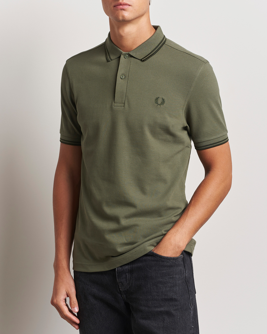 Homme | Polos | Fred Perry | Twin Tipped Shirt Laurel Green