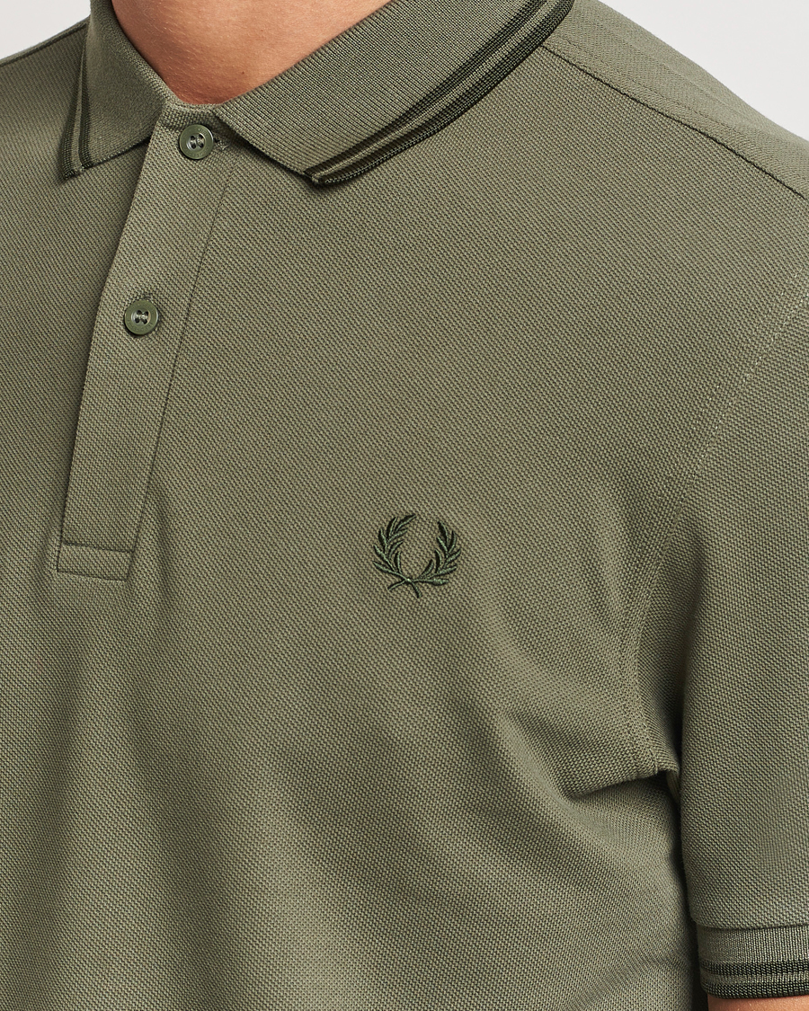 Homme | Polos | Fred Perry | Twin Tipped Shirt Laurel Green