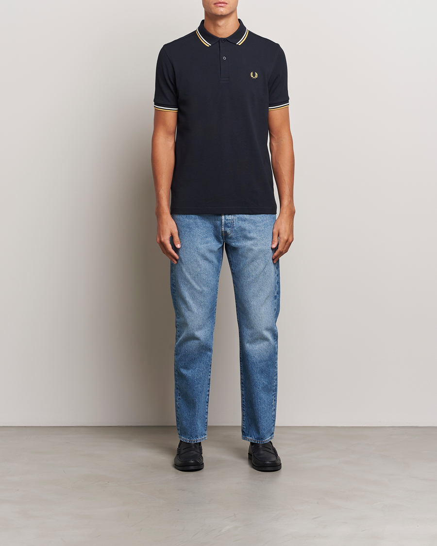 Homme | Polos | Fred Perry | Twin Tipped Shirt Navy