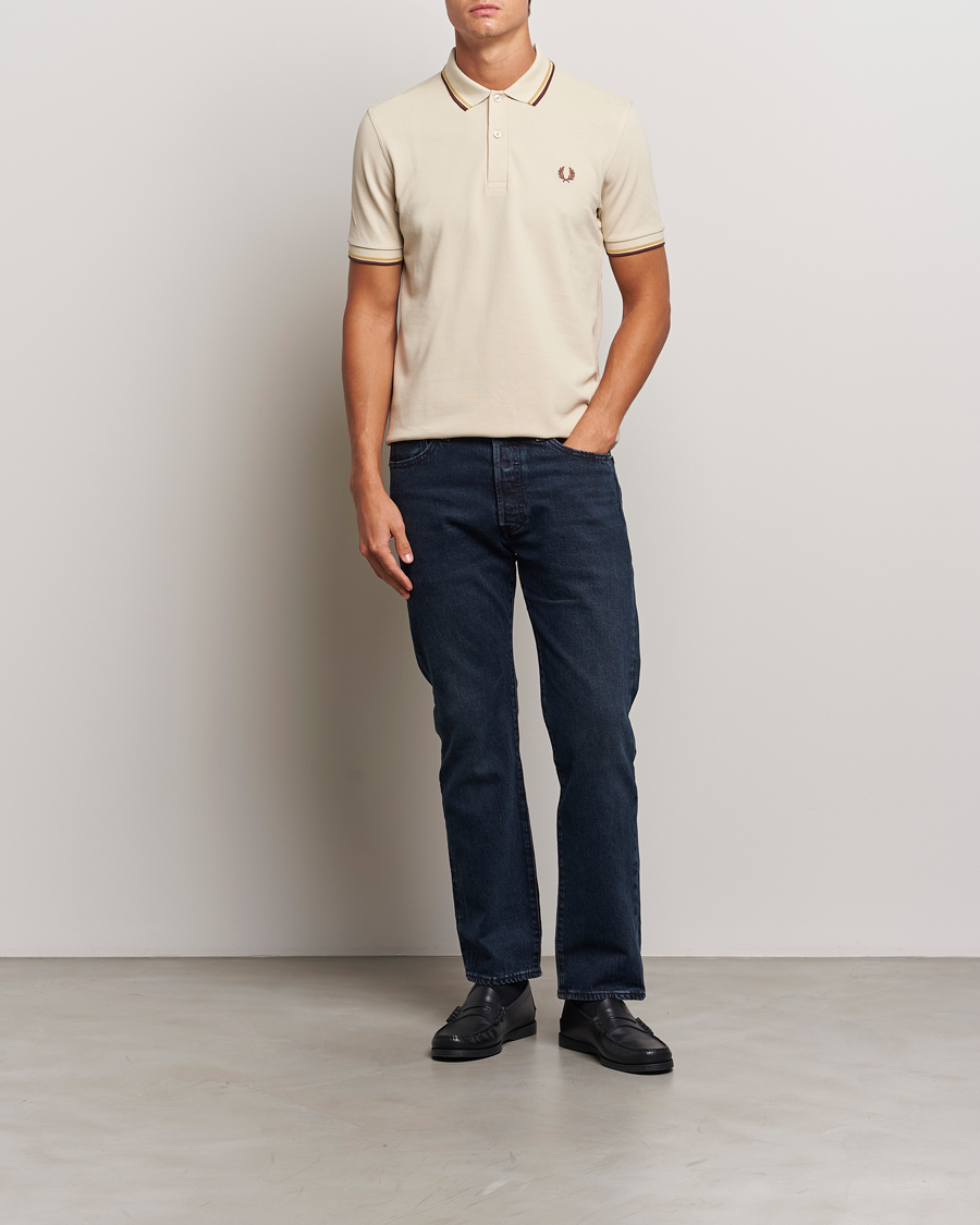 Homme | Polos | Fred Perry | Twin Tipped Shirt Oatmeal