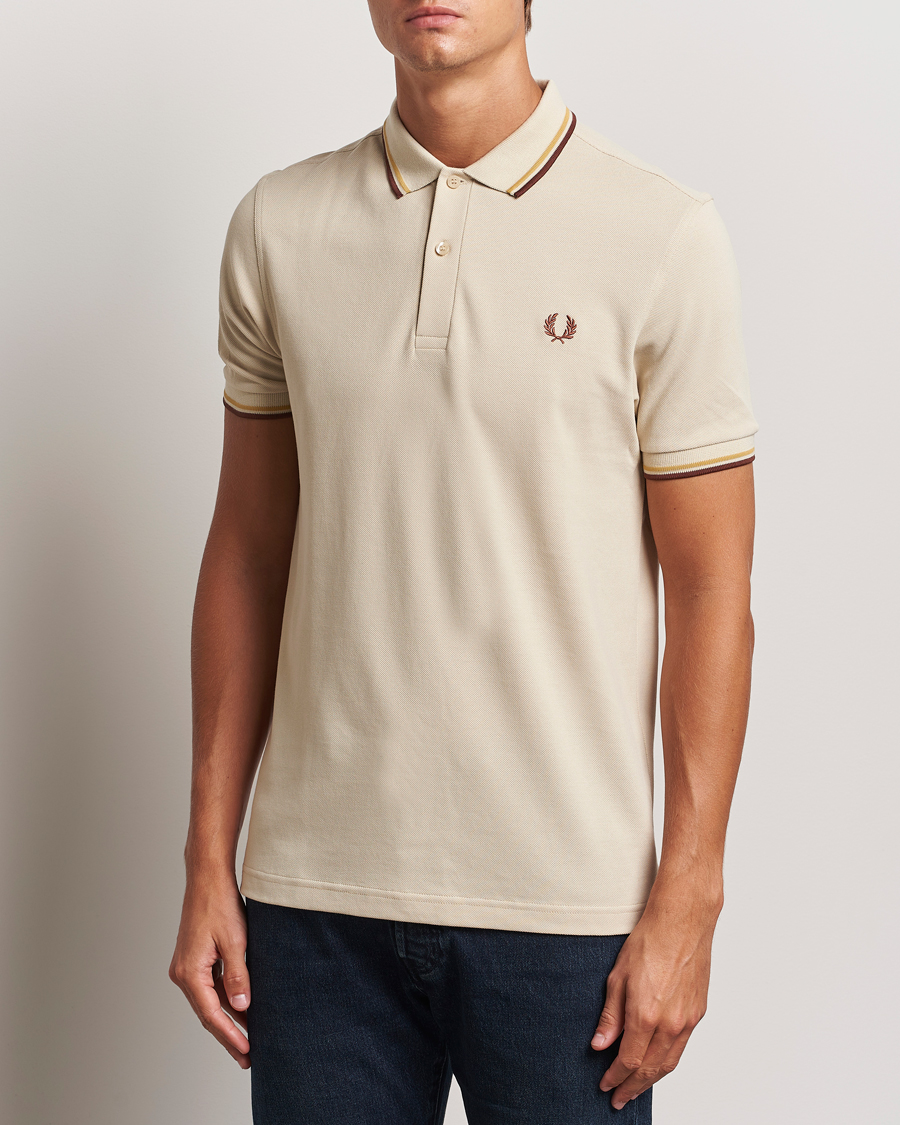 Homme | Polos | Fred Perry | Twin Tipped Shirt Oatmeal