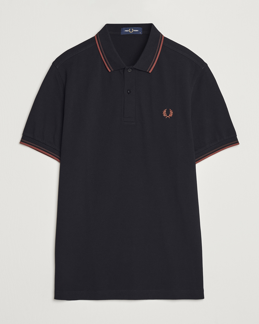 Homme | Polos | Fred Perry | Twin Tipped Shirt Black
