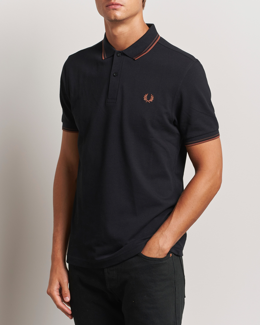 Homme | Polos | Fred Perry | Twin Tipped Shirt Black