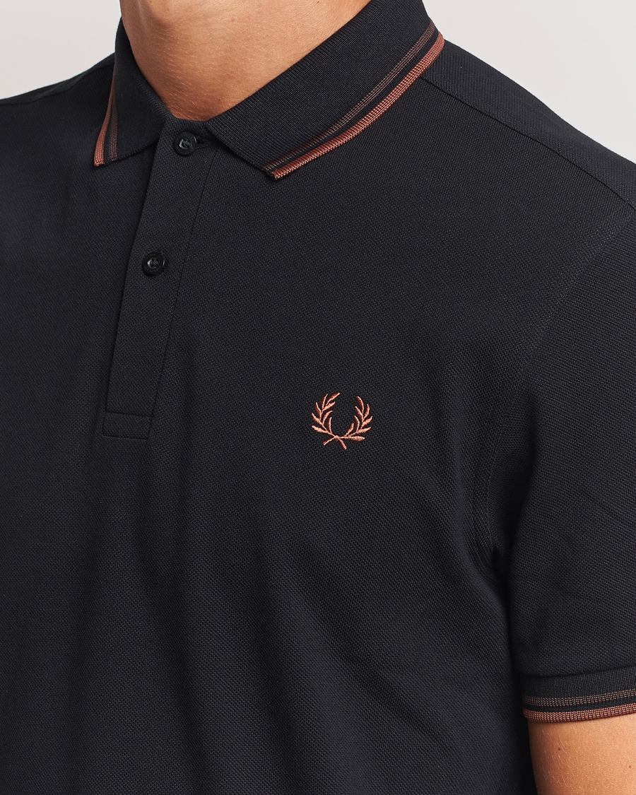 Homme | Polos | Fred Perry | Twin Tipped Shirt Black