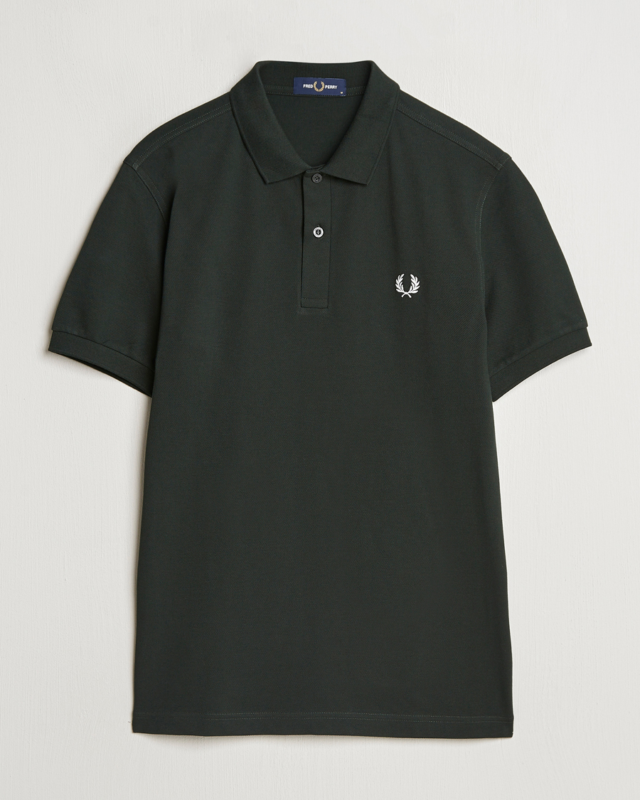 Homme | Polos | Fred Perry | Plain Polo Shirt Night Green