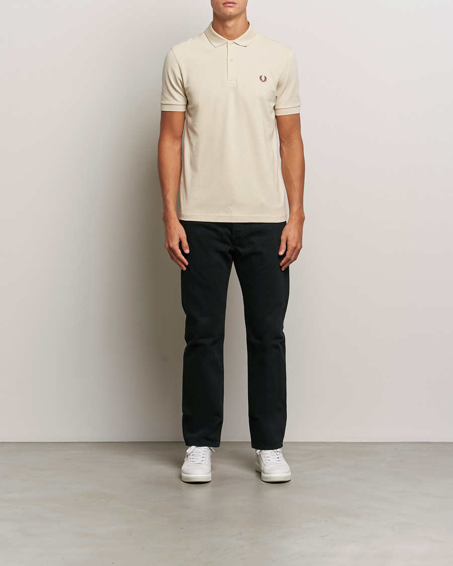 Homme | Polos | Fred Perry | Plain Polo Shirt Oatmeal