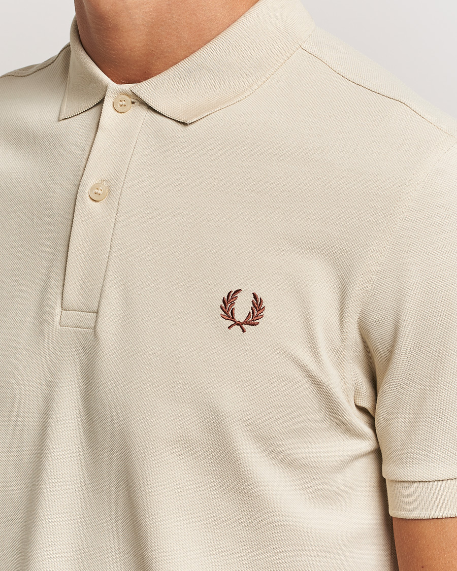 Homme | Polos | Fred Perry | Plain Polo Shirt Oatmeal
