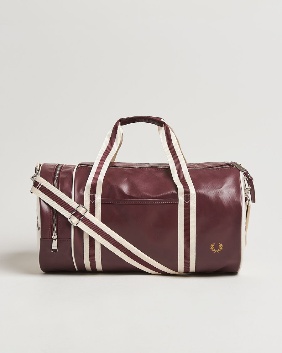 Homme | Sacs | Fred Perry | Fred PerryClassic Barrel BagOxblood/Ecru