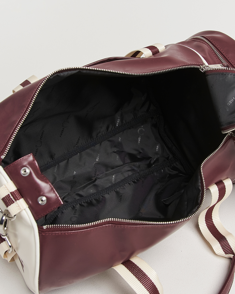 Homme | Sacs | Fred Perry | Fred PerryClassic Barrel BagOxblood/Ecru