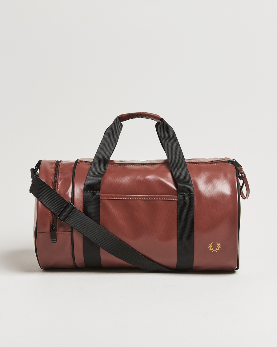 Homme | Fred Perry Tonal Classic Barrel Bag Whiskey Brown | Fred Perry | Tonal Classic Barrel Bag Whiskey Brown