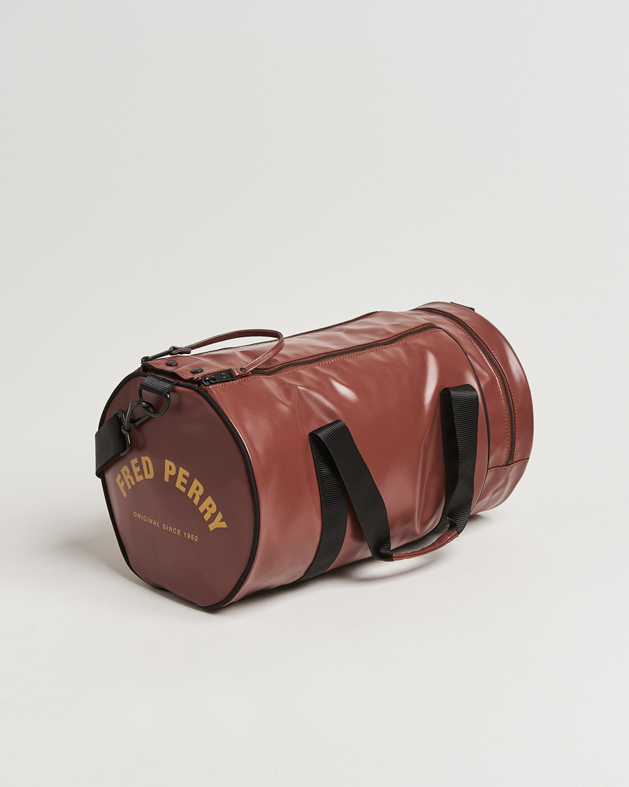 Homme | Fred Perry Tonal Classic Barrel Bag Whiskey Brown | Fred Perry | Tonal Classic Barrel Bag Whiskey Brown