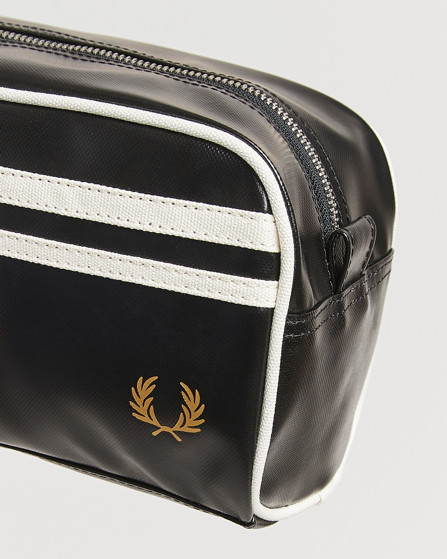 Homme | Fred Perry Classic Washbag Black/Ecru | Fred Perry | Classic Washbag Black/Ecru