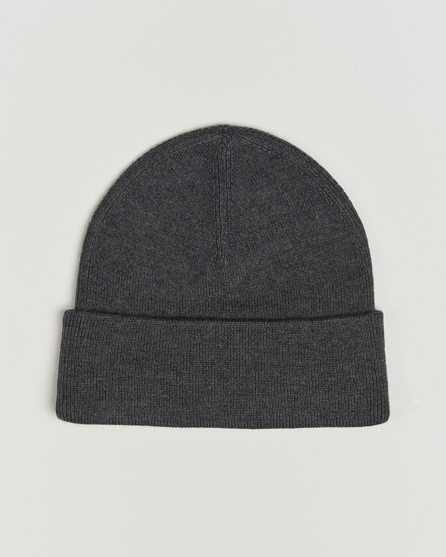 Homme | Fred Perry Merino Wool Beanie Dark Grey Marl | Fred Perry | Merino Wool Beanie Dark Grey Marl