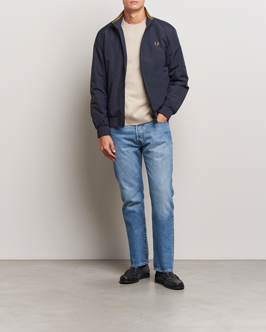 Homme | Manteaux Et Vestes | Fred Perry | Brentham Jacket Navy