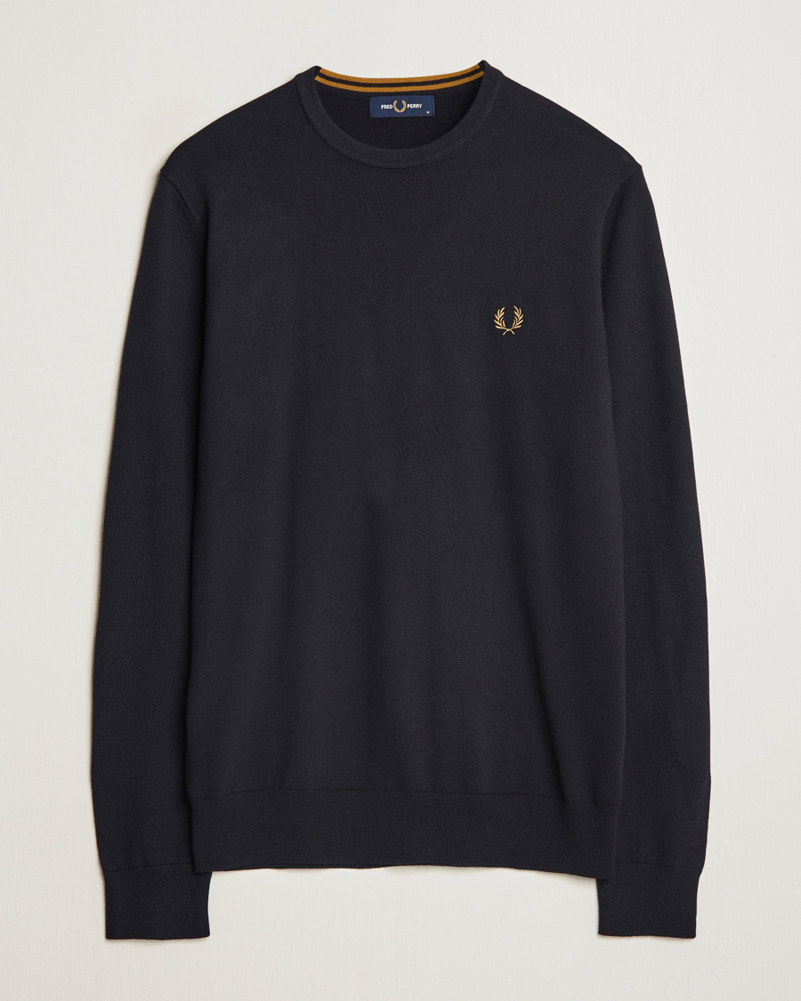 Homme | Pulls Et Tricots | Fred Perry | Classic Crew Neck Jumper Navy