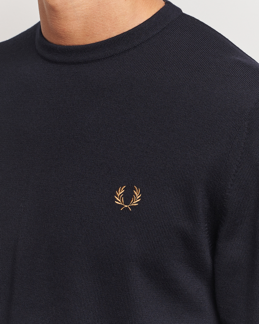 Homme | Pulls Et Tricots | Fred Perry | Classic Crew Neck Jumper Navy