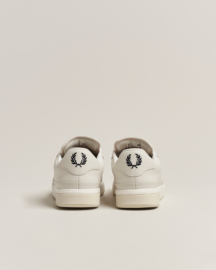Homme | Fred Perry B300 Textured Leather Sneaker White | Fred Perry | B300 Textured Leather Sneaker White