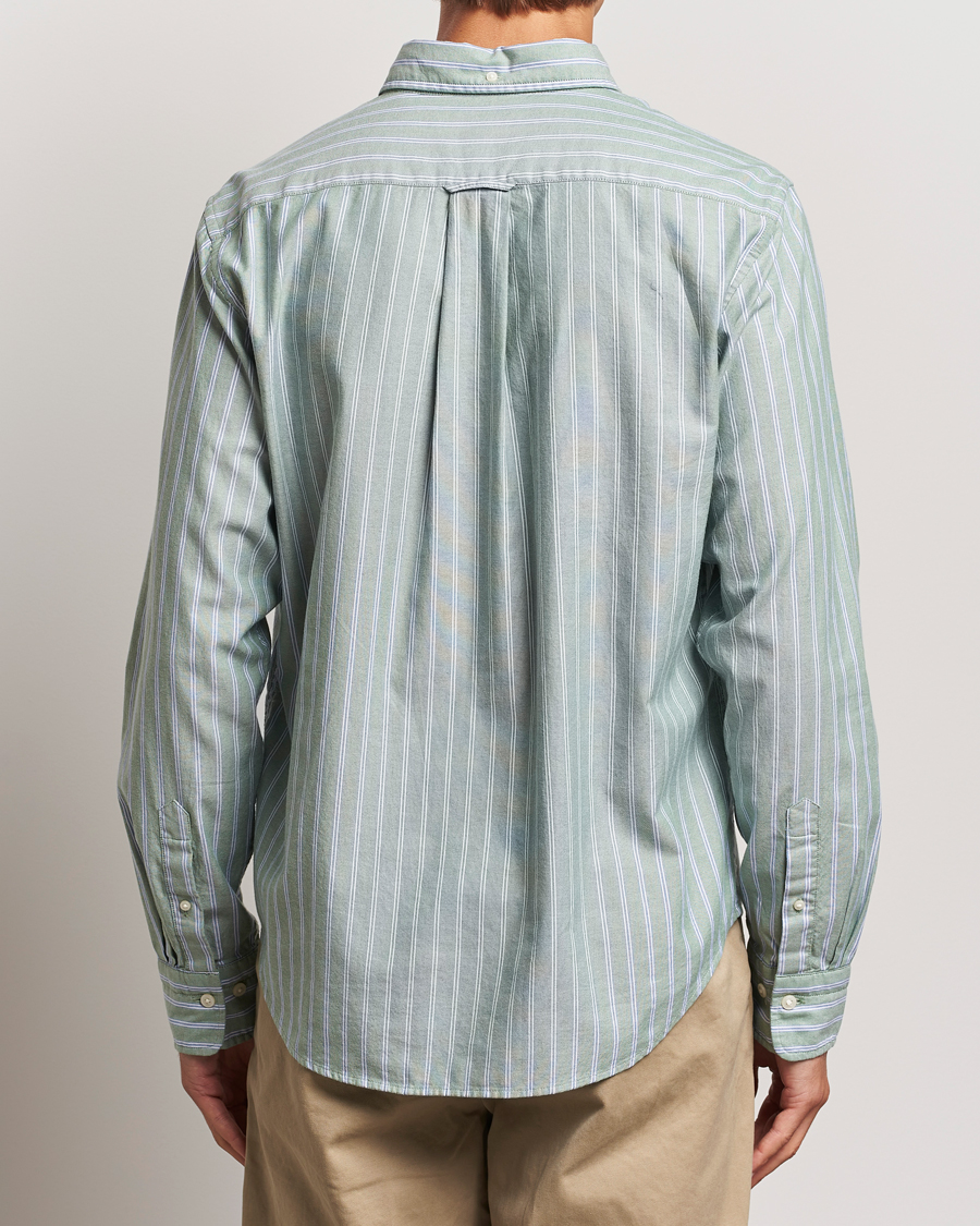 Homme | Chemises | GANT | Archive Oxford Stripe Shirt Dry Forest