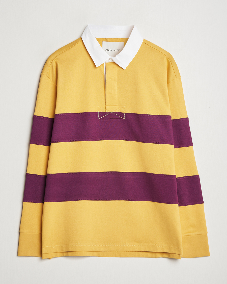 Homme | Pulls Et Tricots | GANT | Block Stripe Heavy Rugger Faded Sunset