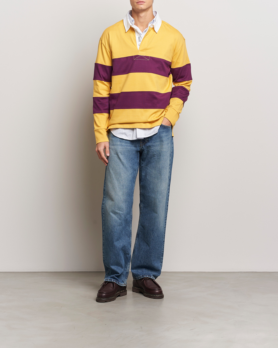 Homme | Pulls Et Tricots | GANT | Block Stripe Heavy Rugger Faded Sunset