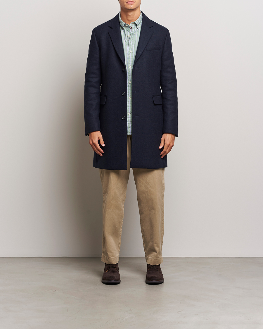 Homme | Manteaux Et Vestes | GANT | Classic Wool Coat Night Blue