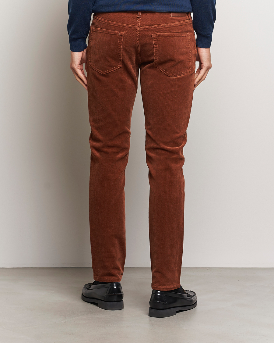 Homme | Pantalons | GANT | Cord 5-Pocket Jeans Chocolate Brown