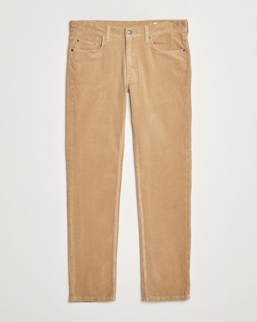 Homme | Pantalons | Gant | Cord 5-Pocket Jeans Dark Khaki