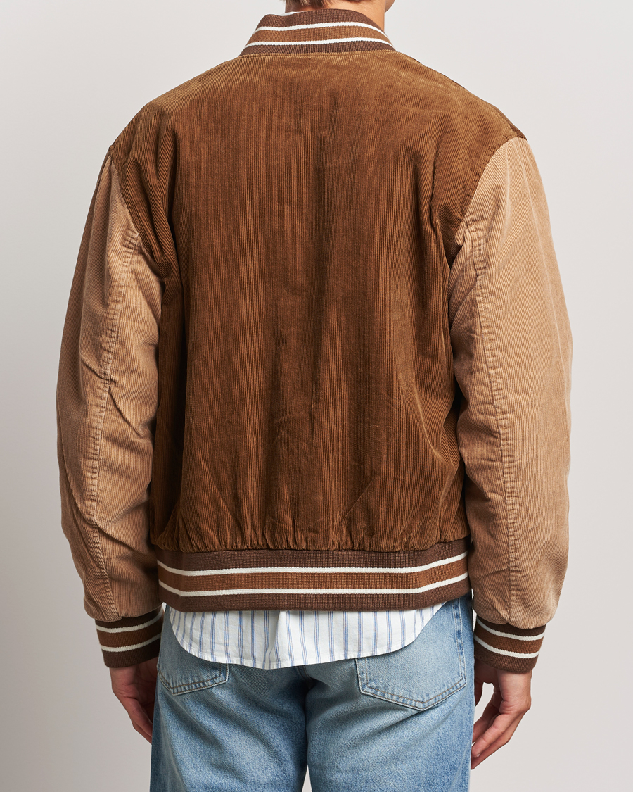 Homme | Manteaux Et Vestes | GANT | Cord Varsity Jacket Cacao Brown