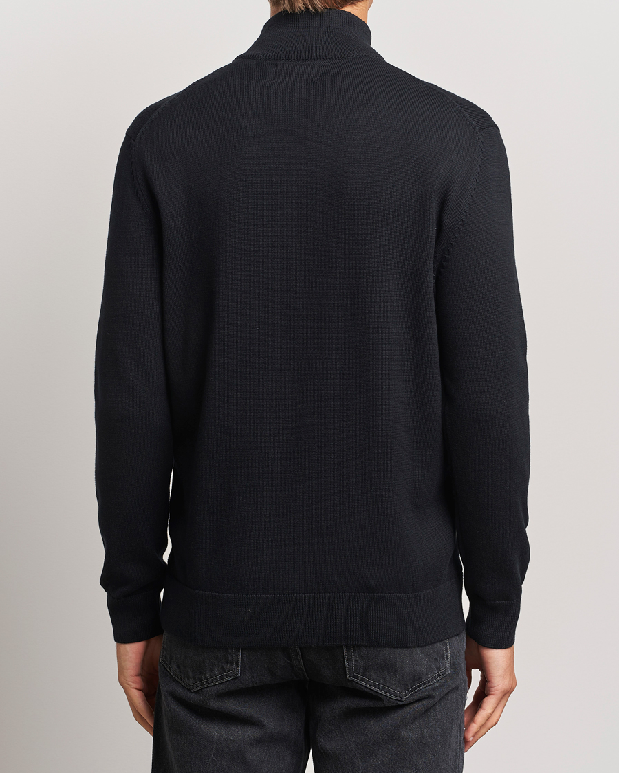 Homme | Pulls Et Tricots | GANT | Cotton Full Zip Cardigan Black