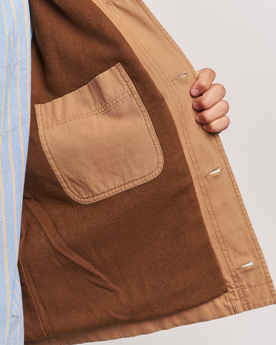 Homme | Manteaux Et Vestes | GANT | Cotton Work Jacket Roasted Walnut
