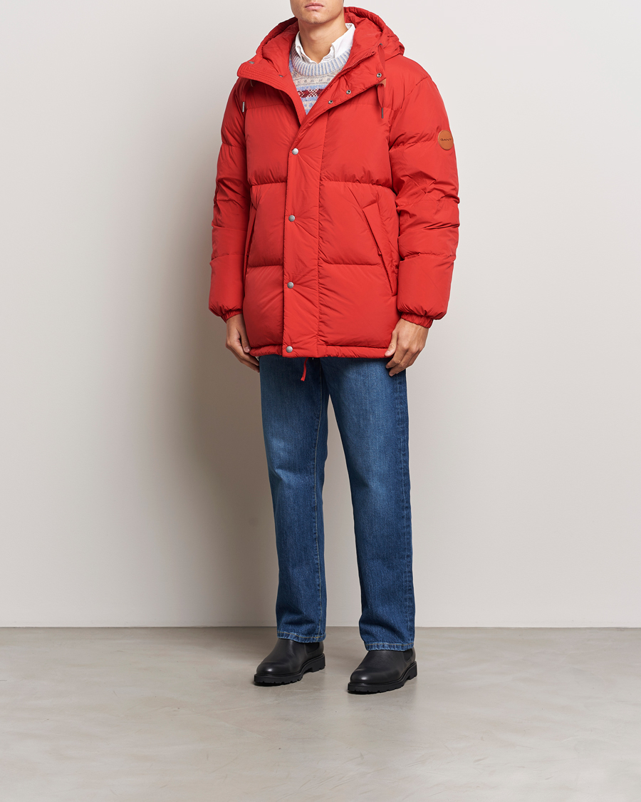 Homme | Manteaux Et Vestes | GANT | Expedition Down Puffer Ruby Red