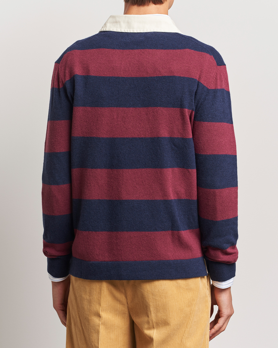 Homme | Pulls Et Tricots | GANT | Extra Fine Lambswool Striped Rugger Marine